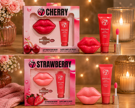 W7 Vanilla/Strawberry/Cherry Lip Care Gift Set