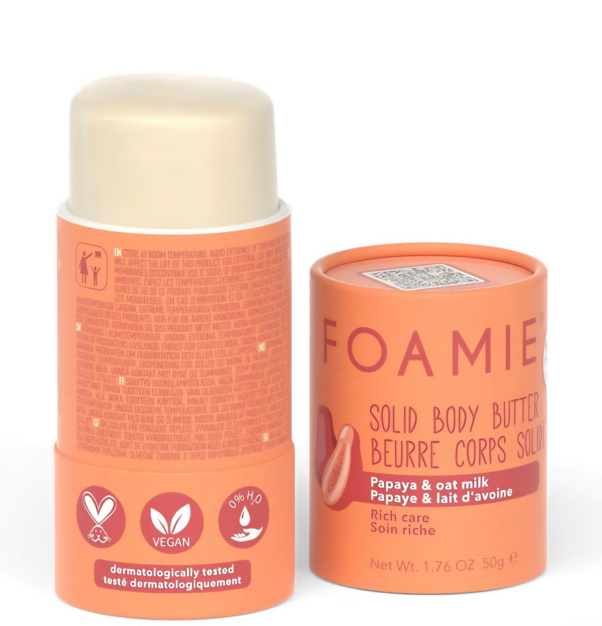 FOAMIE
FOAMIE Solid Body Butter Papaya and Oat Milk 50g