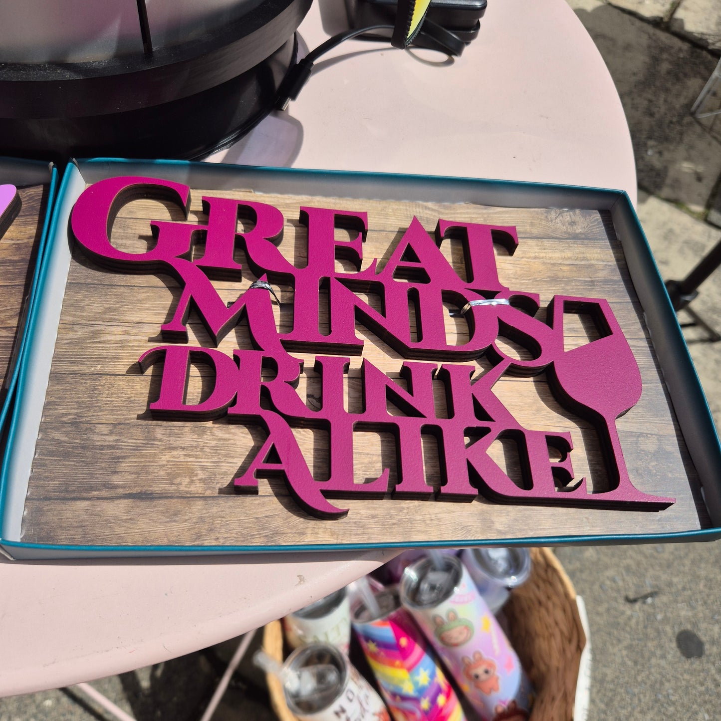 Wooden plaque choice of 2