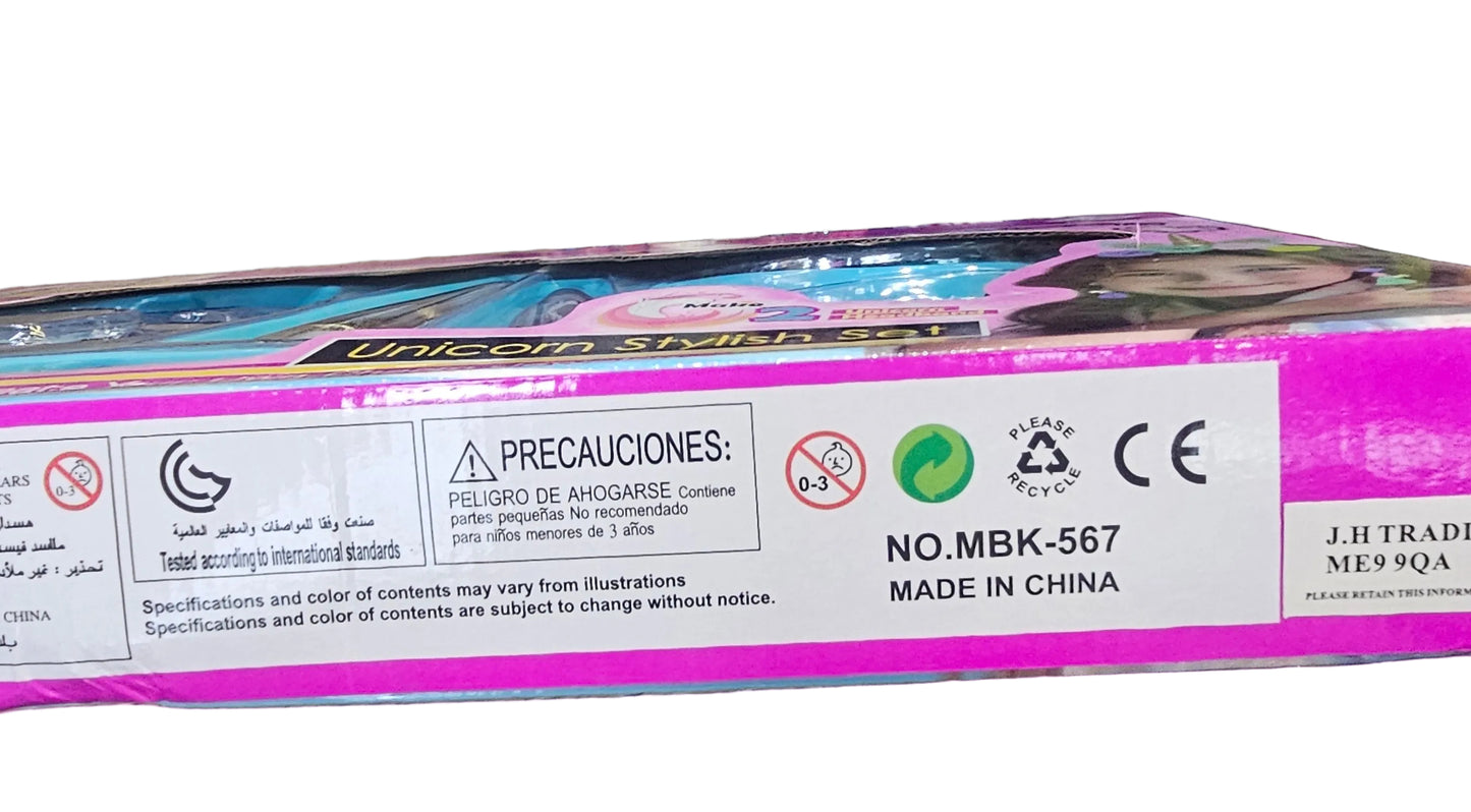 Unicorn Stylish Super Set, a craft kit for making unicorn-themed accessories.