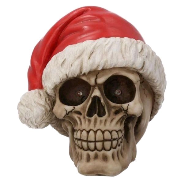 Silent Night Skull Figurine 15.5cm Ornaments Decor