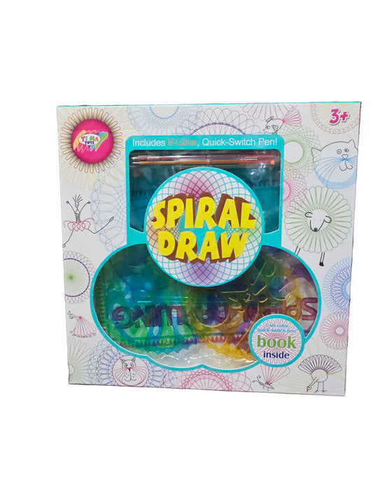 Spiral Draw art set, an arts and crafts game designed to create geometric patterns.