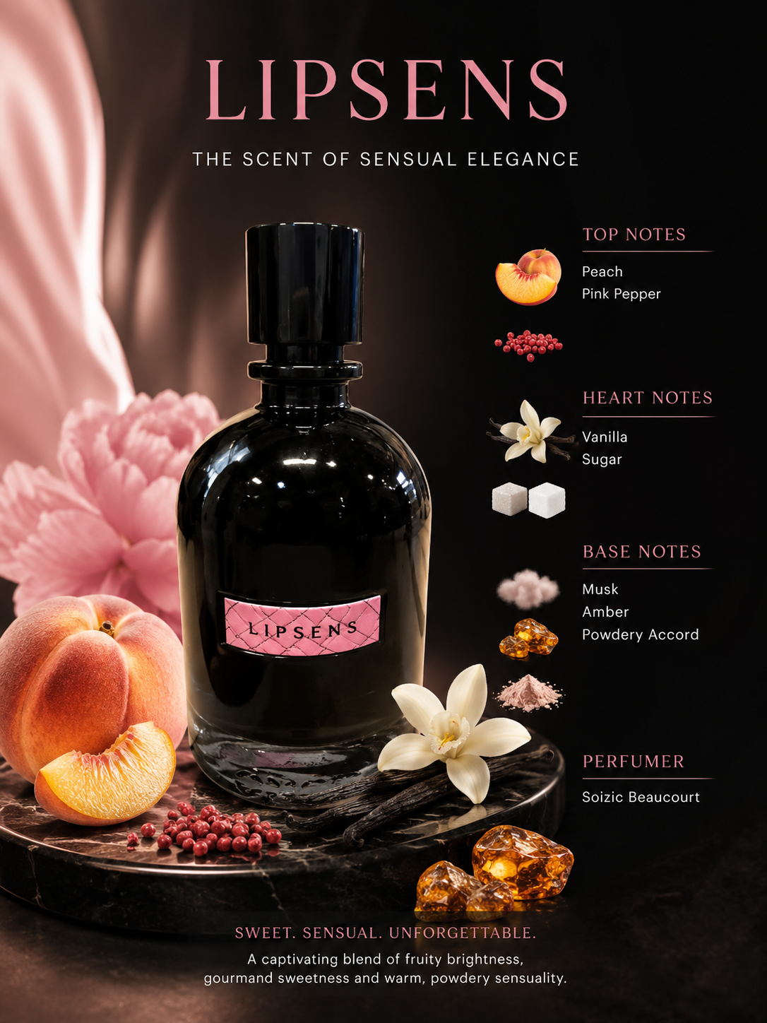 Lipsens by Soizic Beaucourt 100ml Perfume