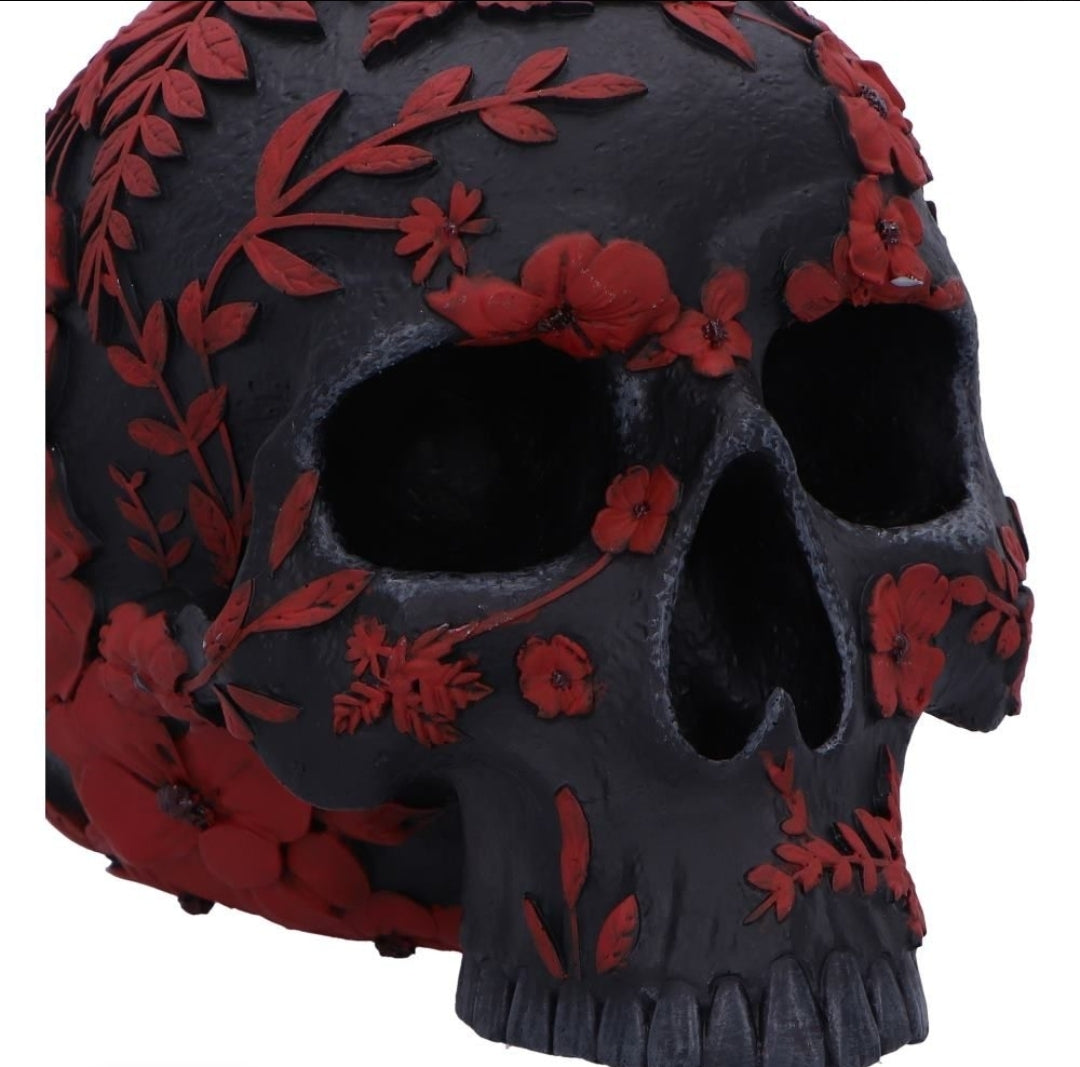Age of Opium Poppy Skull 18.5cm