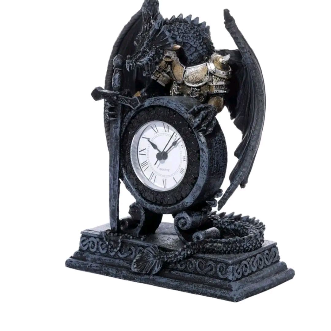 Dragon in Armour Mantle Clock