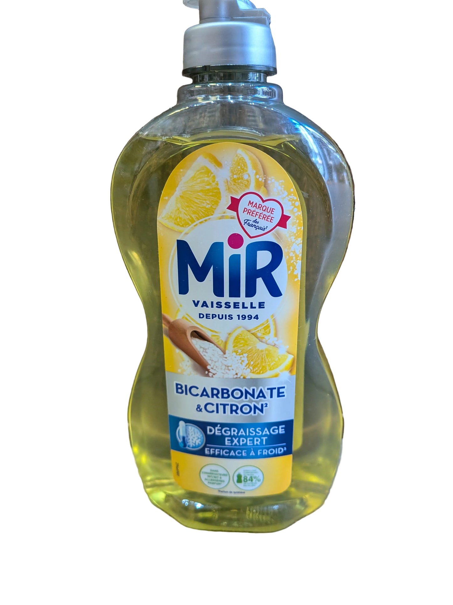 Mir Vaisselle Bicarbonate & Citron liquid dish soap 450ml