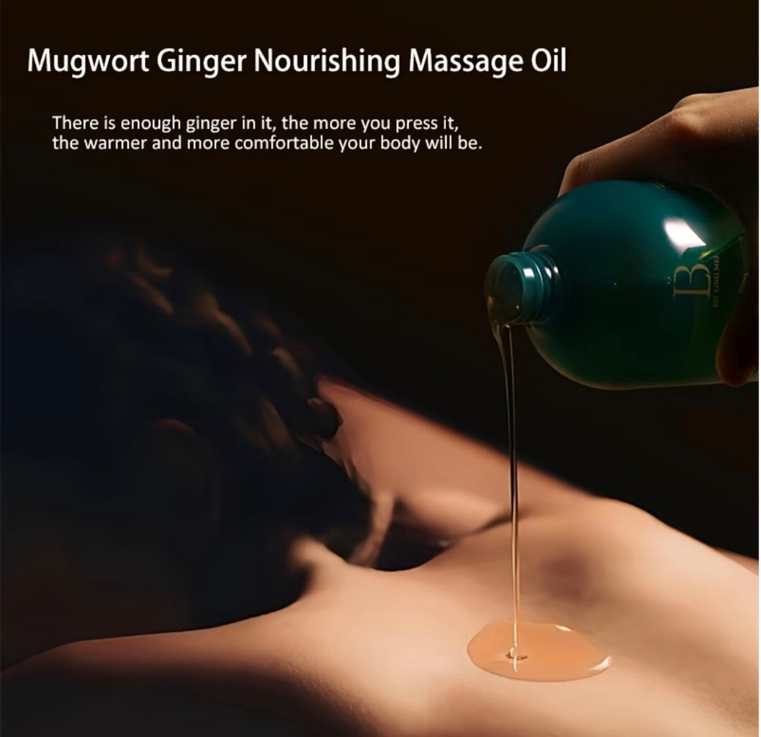 Beilingmei Mugwort & Ginger Nourishing korean Massage Oil 500ml