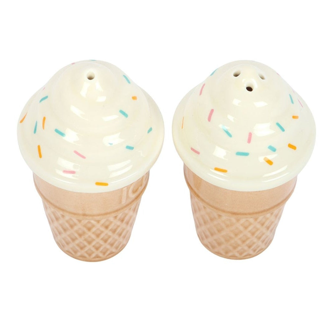 Ice Cream Cone Salt and Pepper Shakers