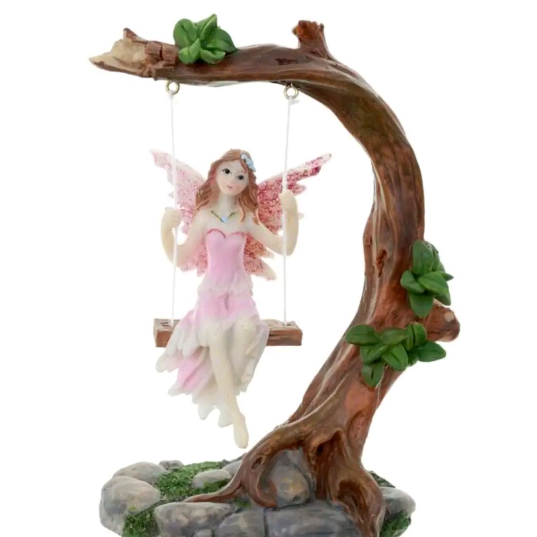 Flower Fairy Swing Figurine - Home Decor Ornament