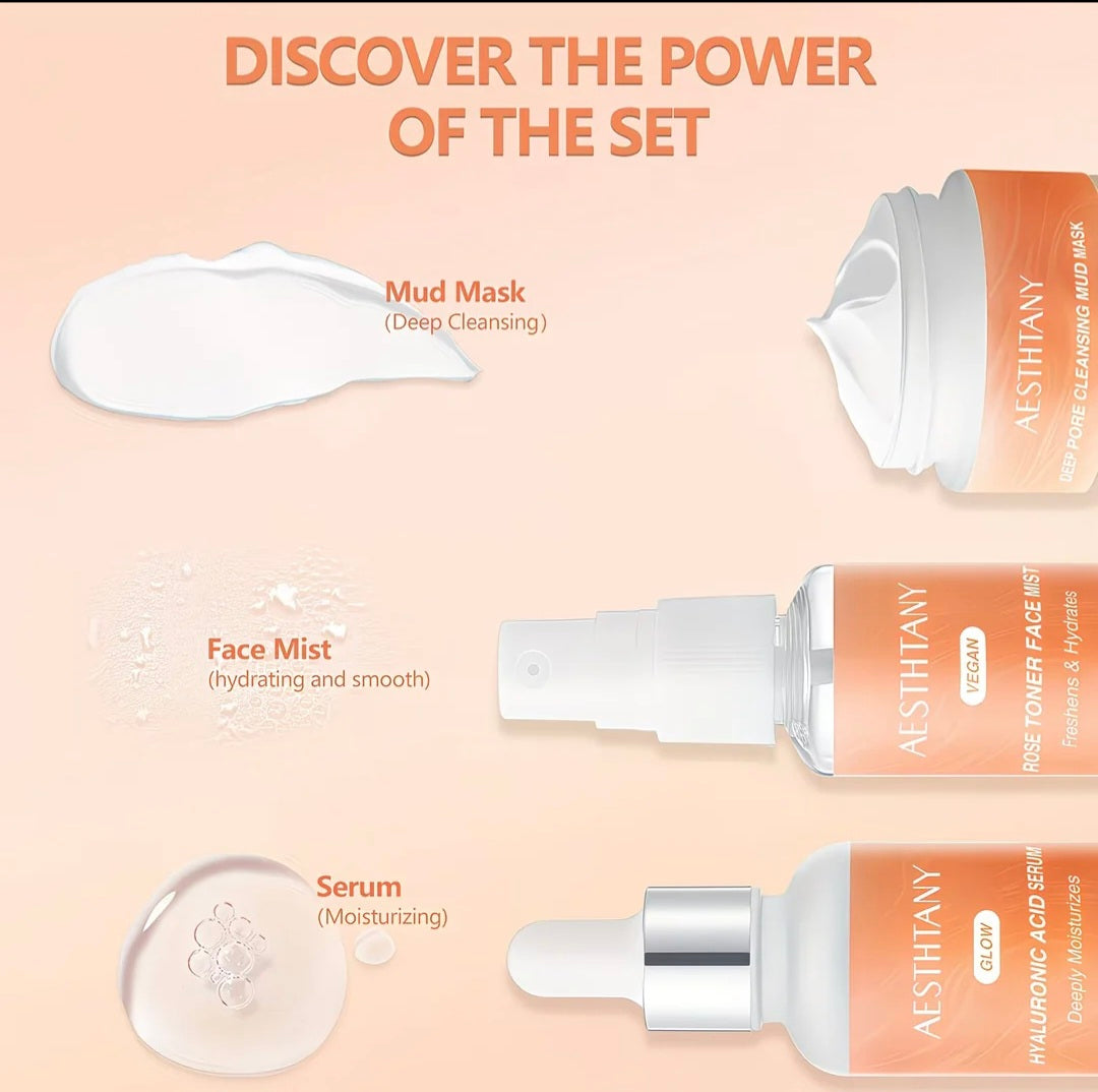 AESTHTANY Hyaluronic Acid & Collagen Facial Cleansing Moisturizing "