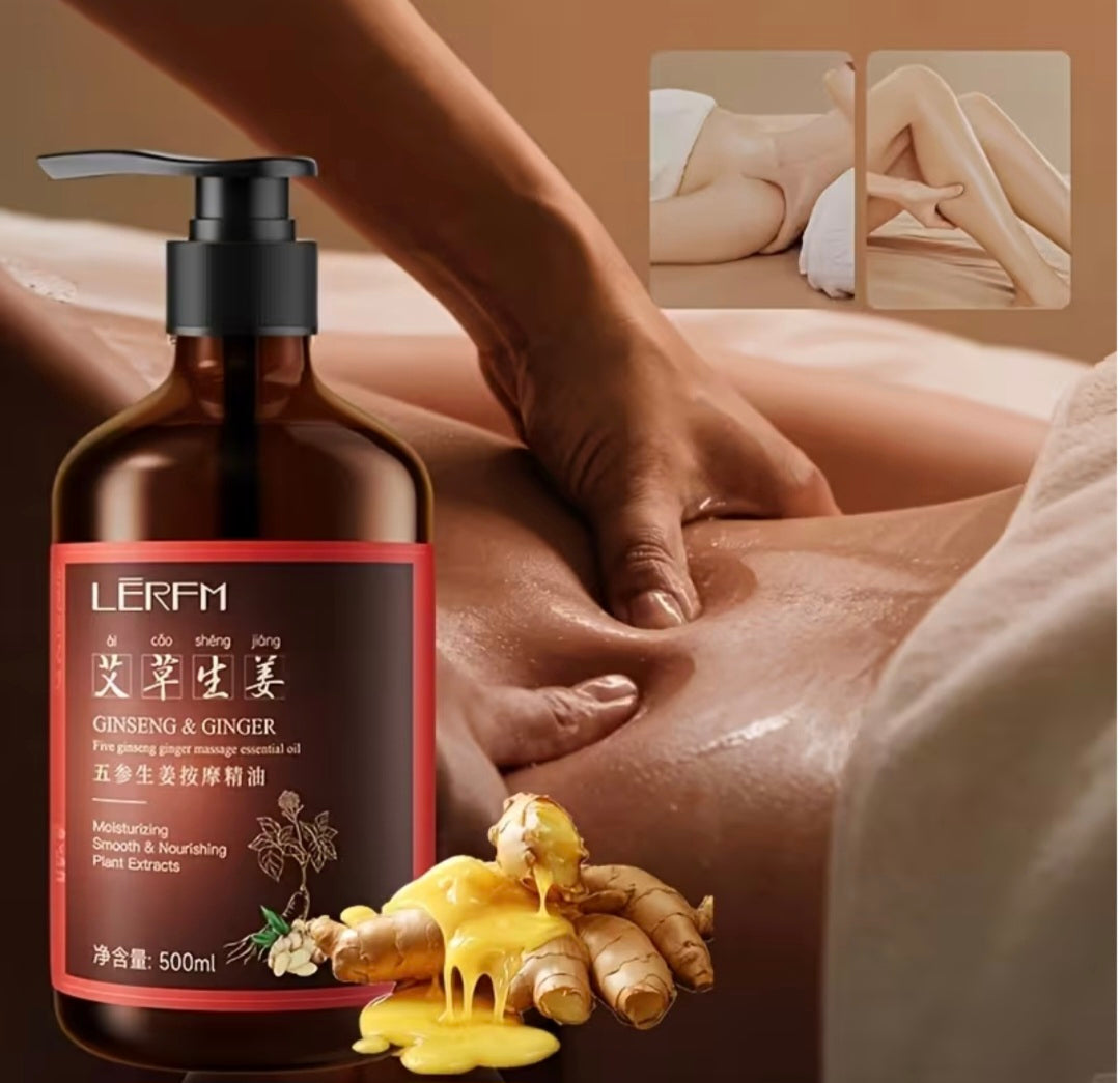 LĒRFM Lanifangke Ginseng & Ginger korean Massage Oil 500ml