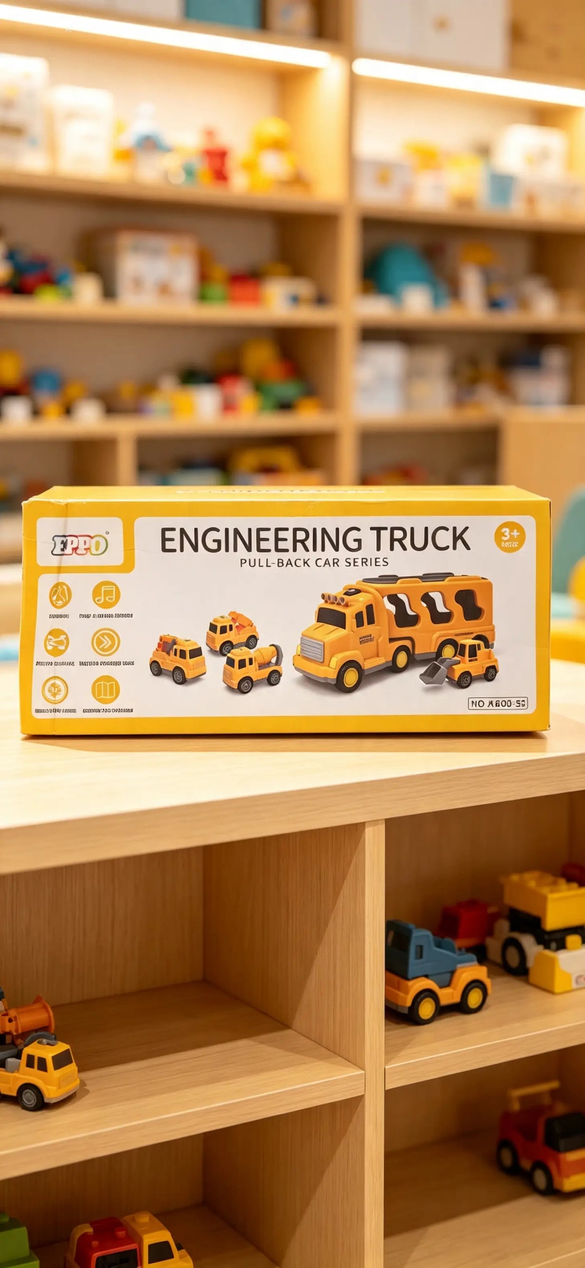 Engineering Truck Pull Back Car Series