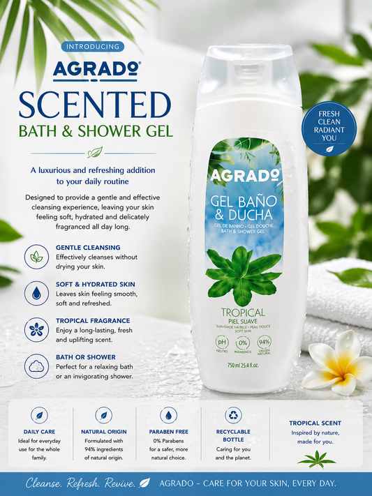 Agrado spanish Bath & Shower gel 750ml