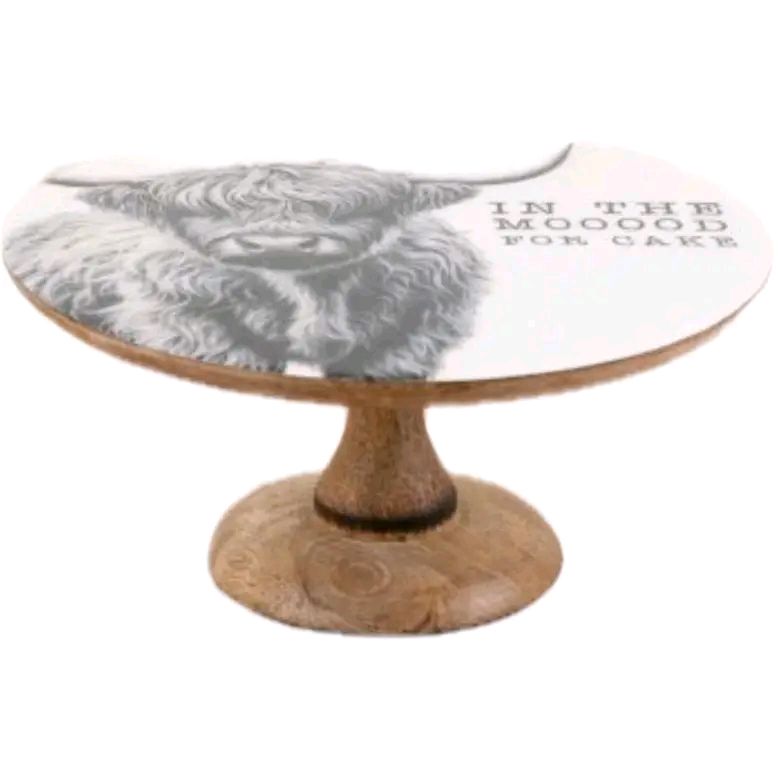 Highland Cow Cake Plate