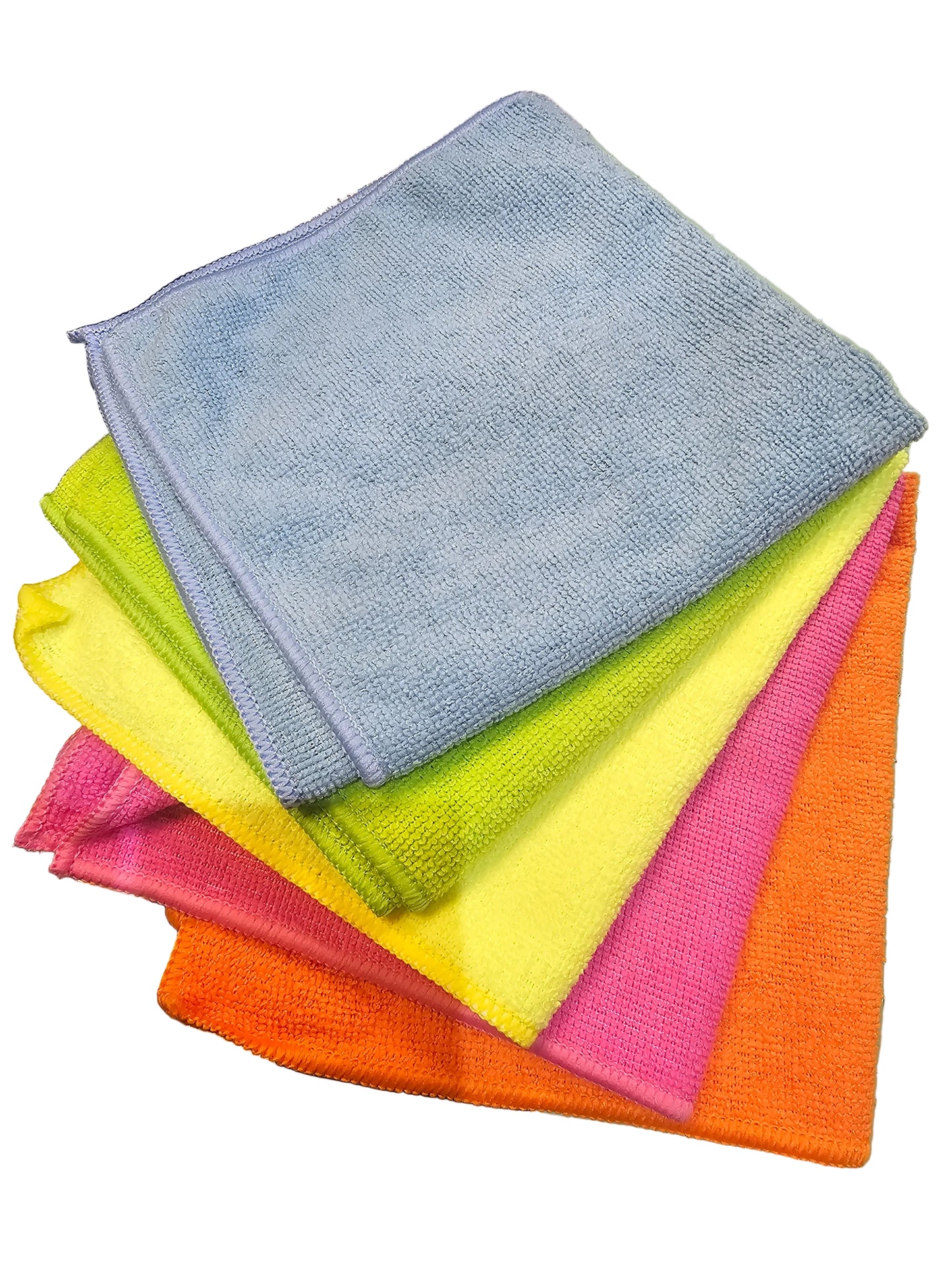Pack of 5 large microfiber cleaning cloths