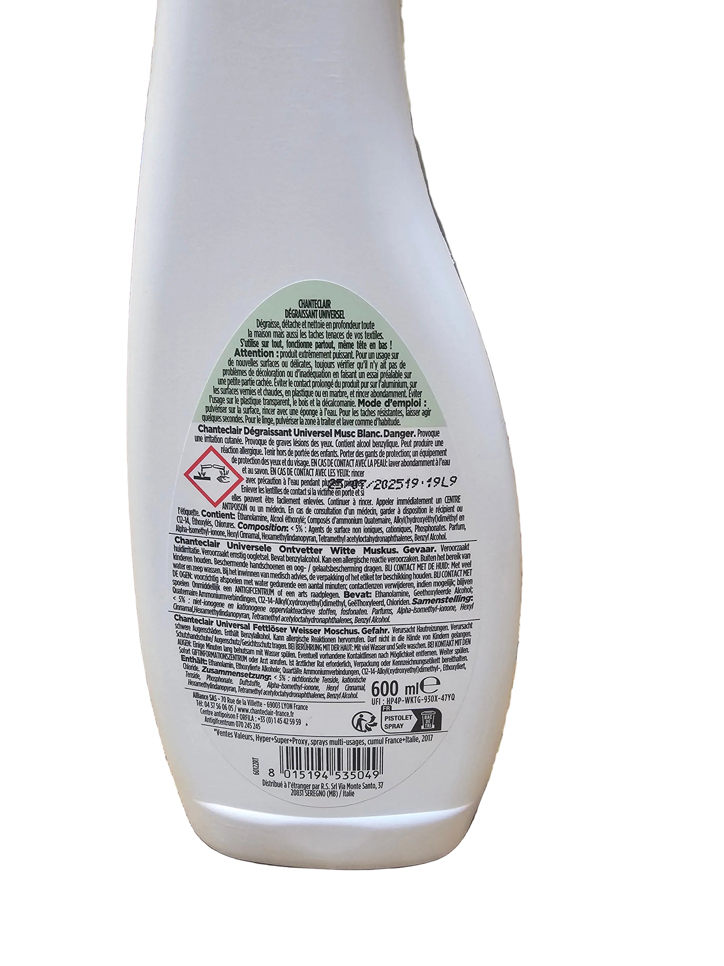 Chanteclair Universal Degreaser, a multi-purpose cleaning spray.