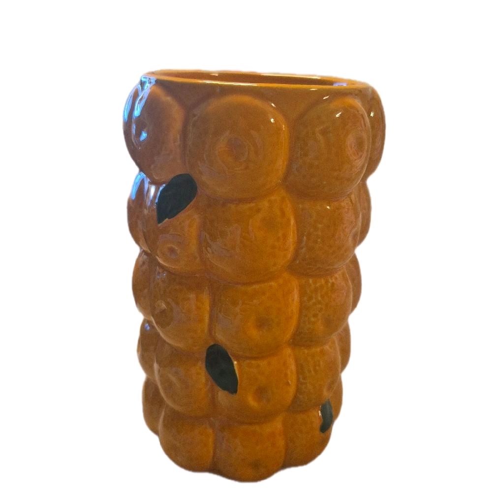 2A Citrus Vase Decor 18cm - Stylish Centrepiece for Home Ornaments Decorative Room