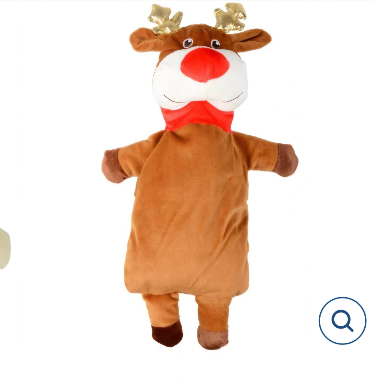 Novelty Christmas Reindeer Hot Water Bottle With Cover