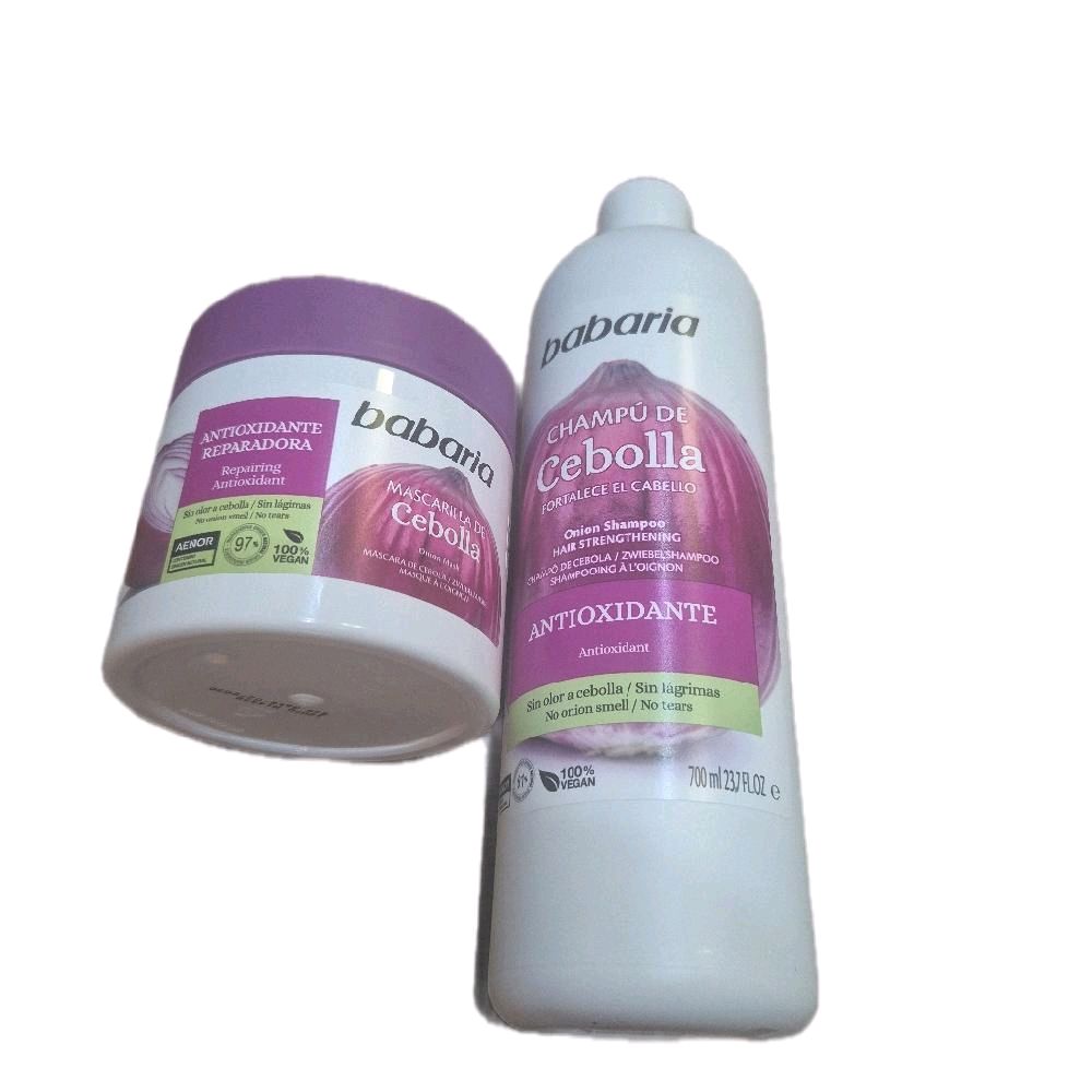 Babaria Onion Shampoo and Conditioner Set for Haircare - Cleansing Repair Cleanser