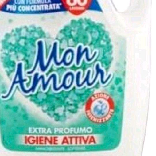 Mon Amour Active Hygiene Softener 3L 60 Washes Extra Perfume Igiene Attiva Concentrated Formula Household