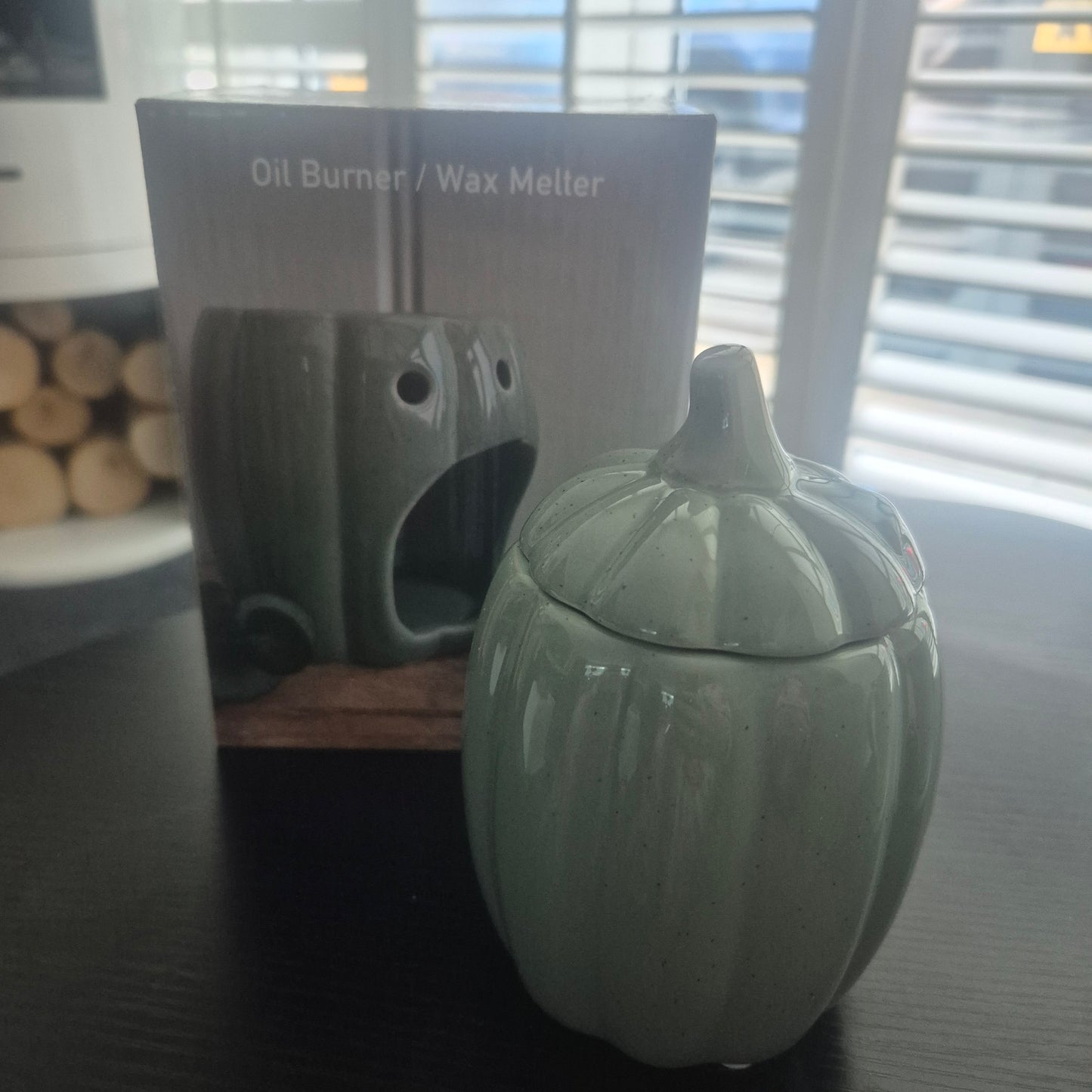Orange or Green Ceramic Pumpkin Wax Melt Burner