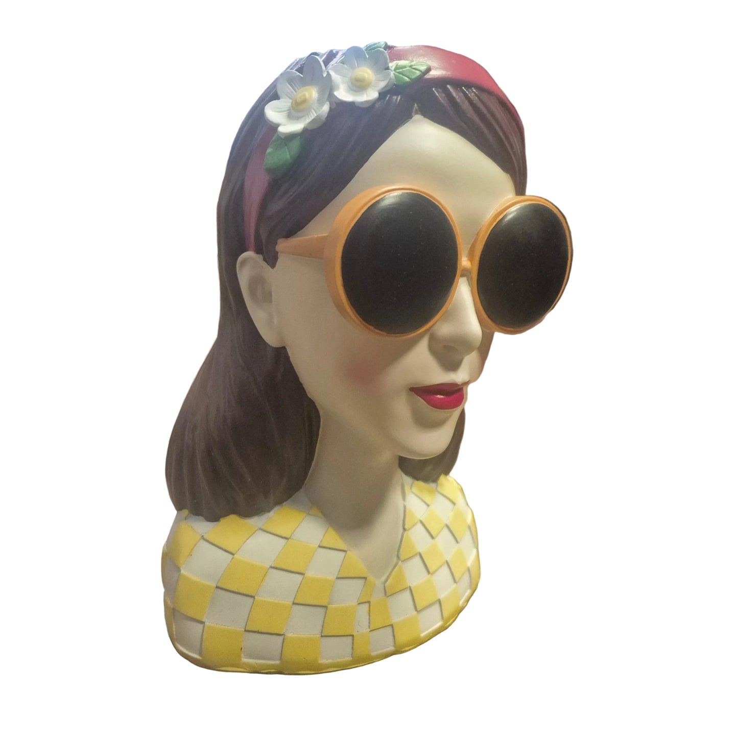 Modern Resin Flower Vase Decorative Girl Sculpture Pot for Home, Living Room and Bedroom Decoration