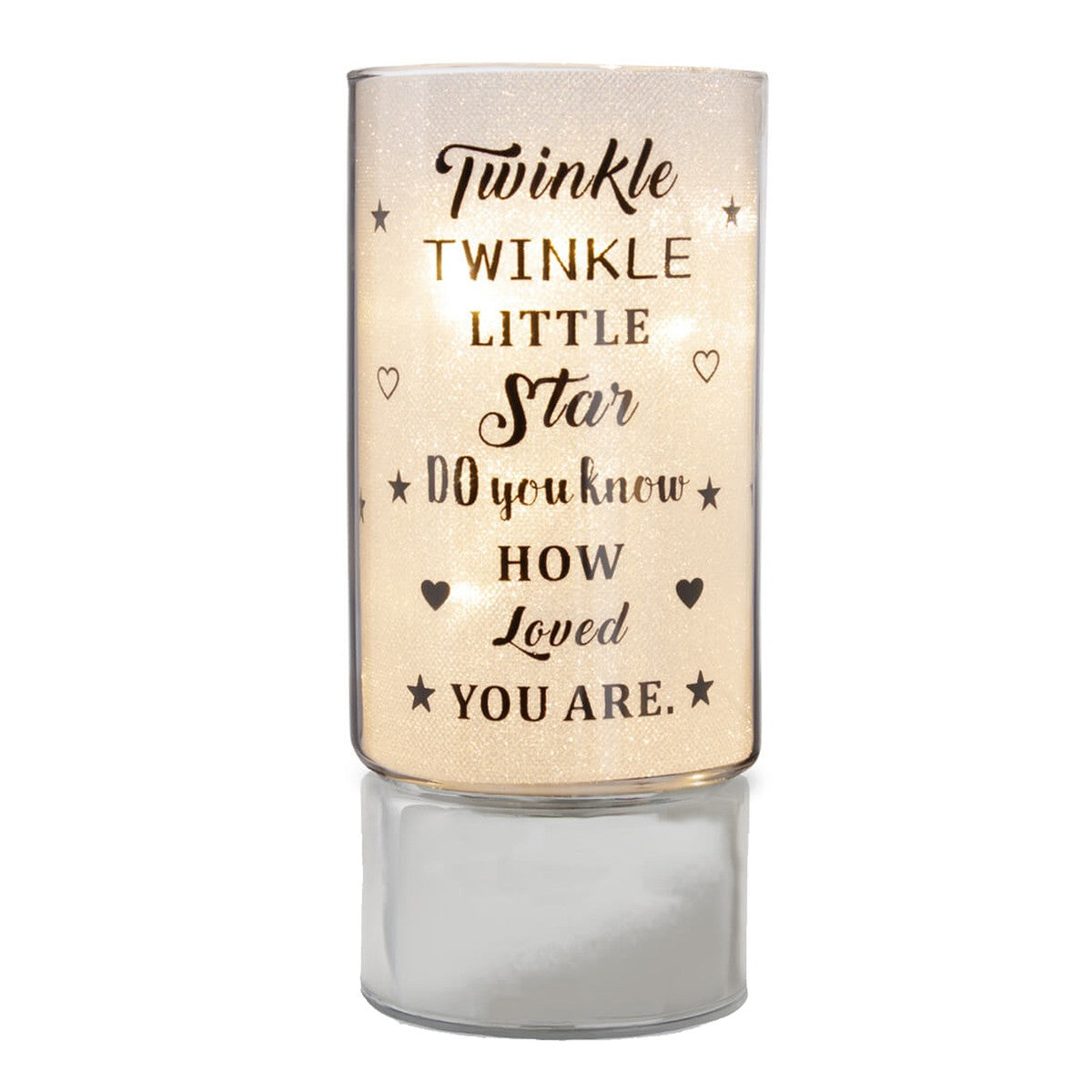 LED Tube Light with Sentiment - Battery Operated - Twinkle Twinkle