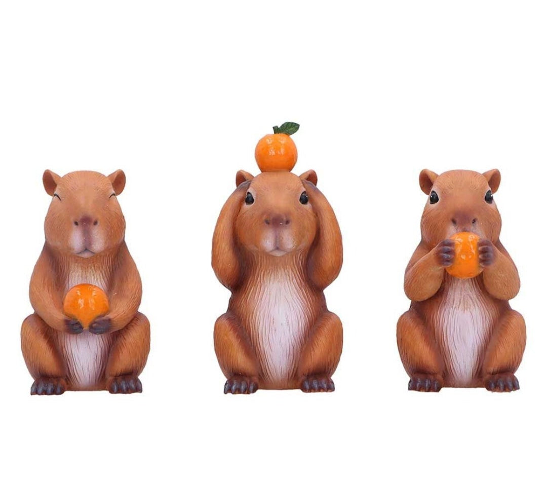 Three Wise Capybaras 10.5cm