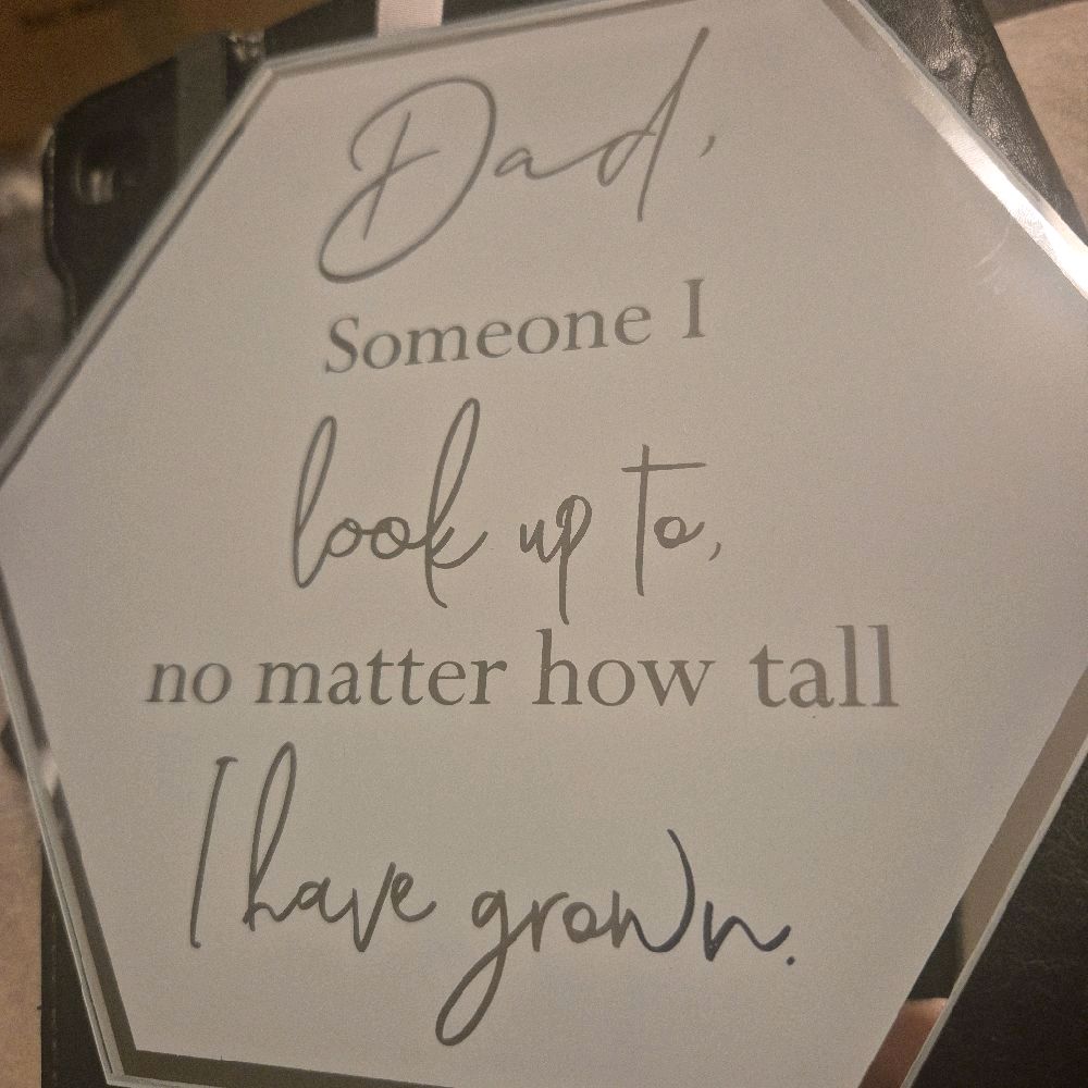 Reflections Plaque - Hangable Dad Perfect Gift for Father's Day Wall Decor Decorative Signs