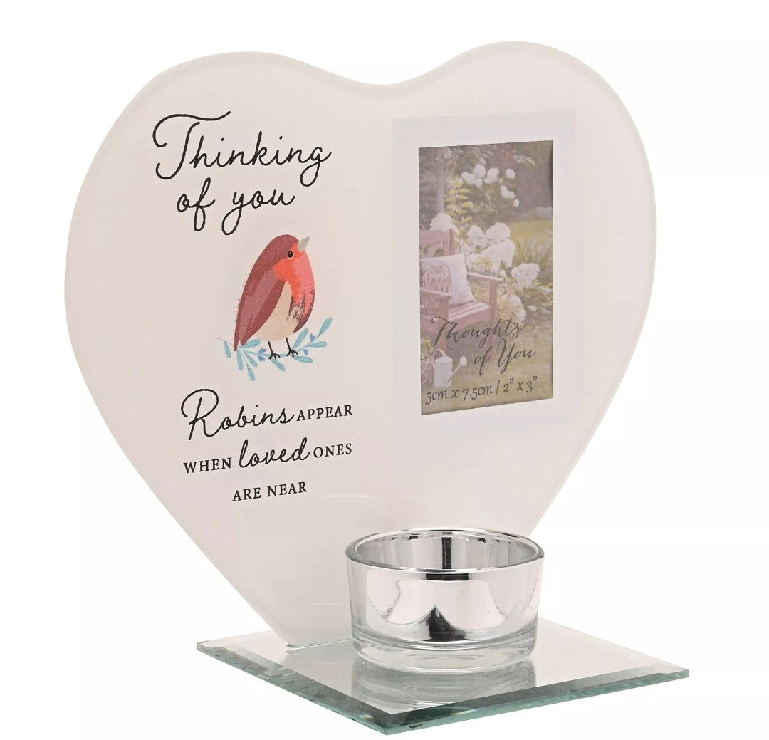 Thoughts of You Tea Light Holder with Photo - Thinking Of You