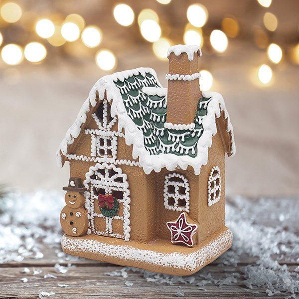 Xmas LED House Snowman Large