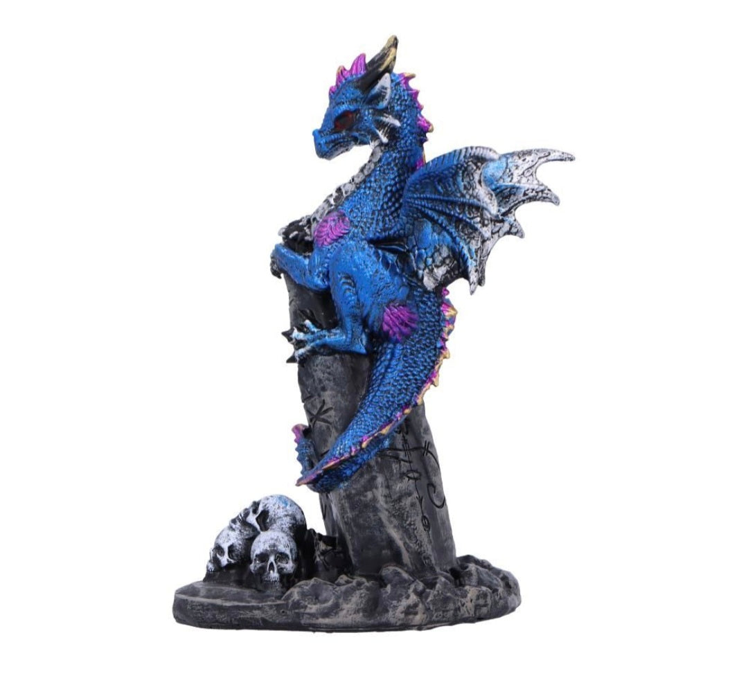 Cobalt Rune Protector 10.8cm
Cobalt Rune Protector Resin Dragon Figurine