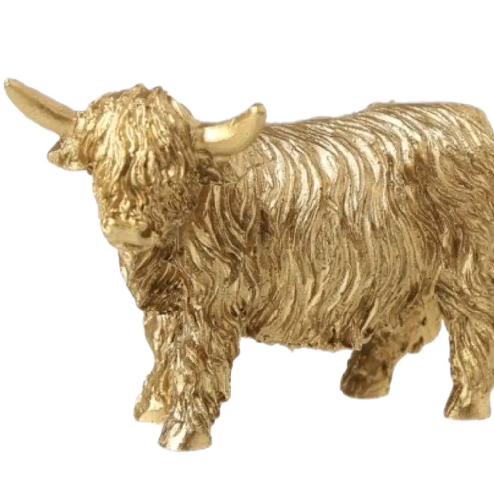 Highland Cow Resin Figurine, 9cm