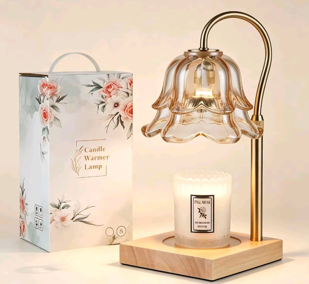 Double Shade Glass Candle warmer Lamp