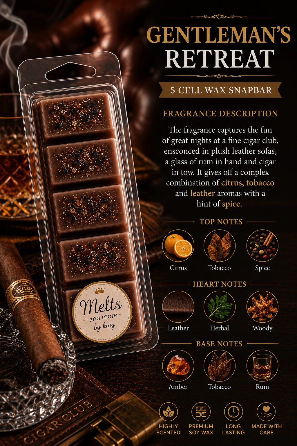 Wax Melt Bars for Home Fragrance 50g