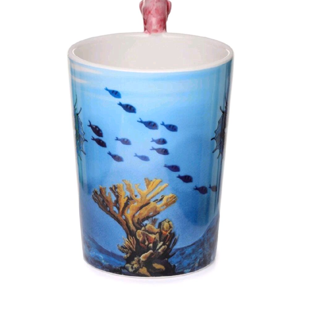 Lisa Parker Seahorse Ceramic Mug - Perfect for your Hot Drinks - Drinkware, Cup, Tumblers Washable Shaped