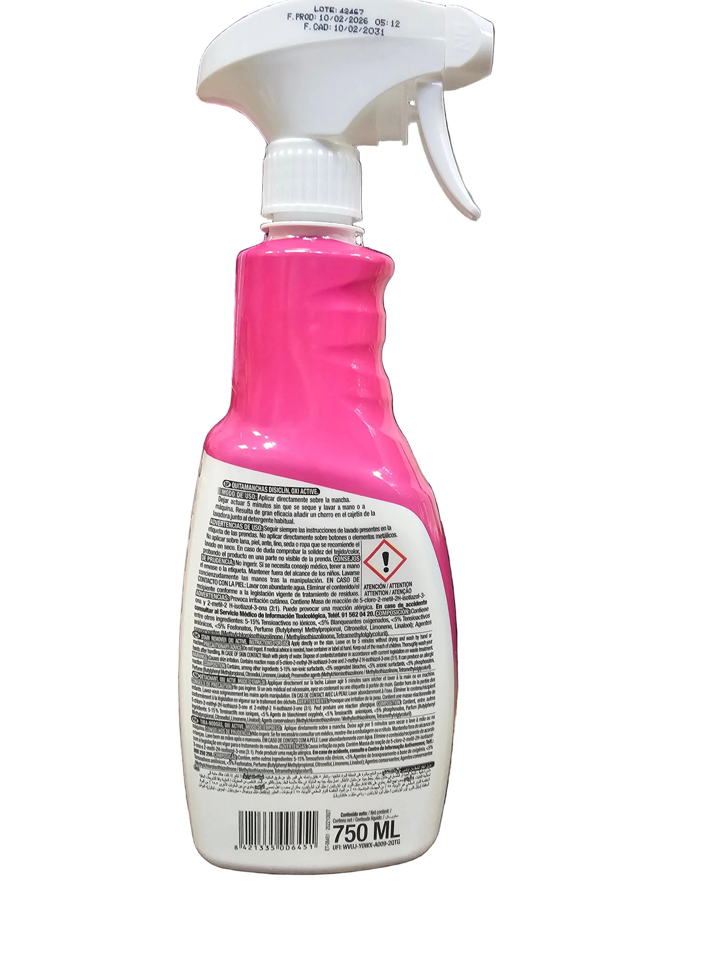 Disiclin Stain Remover Spray with Oxi Active 750ml