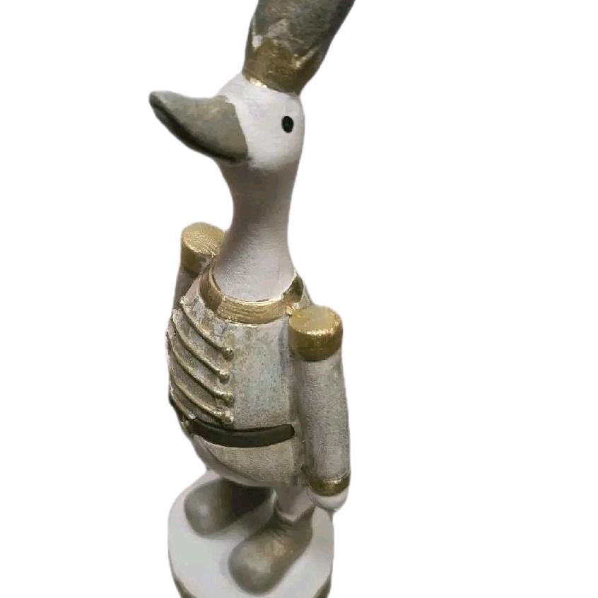 cream duck nutcracker Christmas