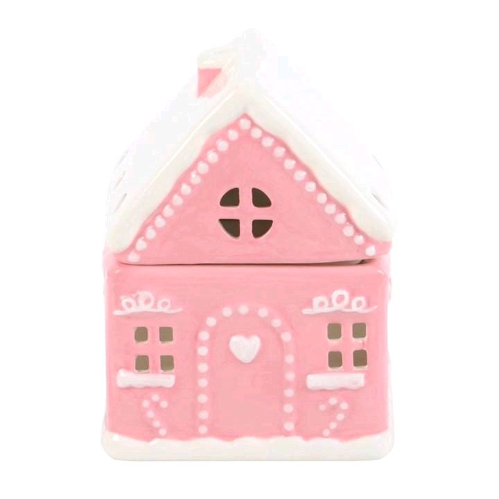 Pink Gingerbread House Tealight Oil/Wax Burner