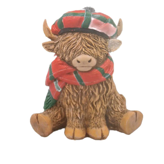 Happy Highland Cow Figurine various designs to choose