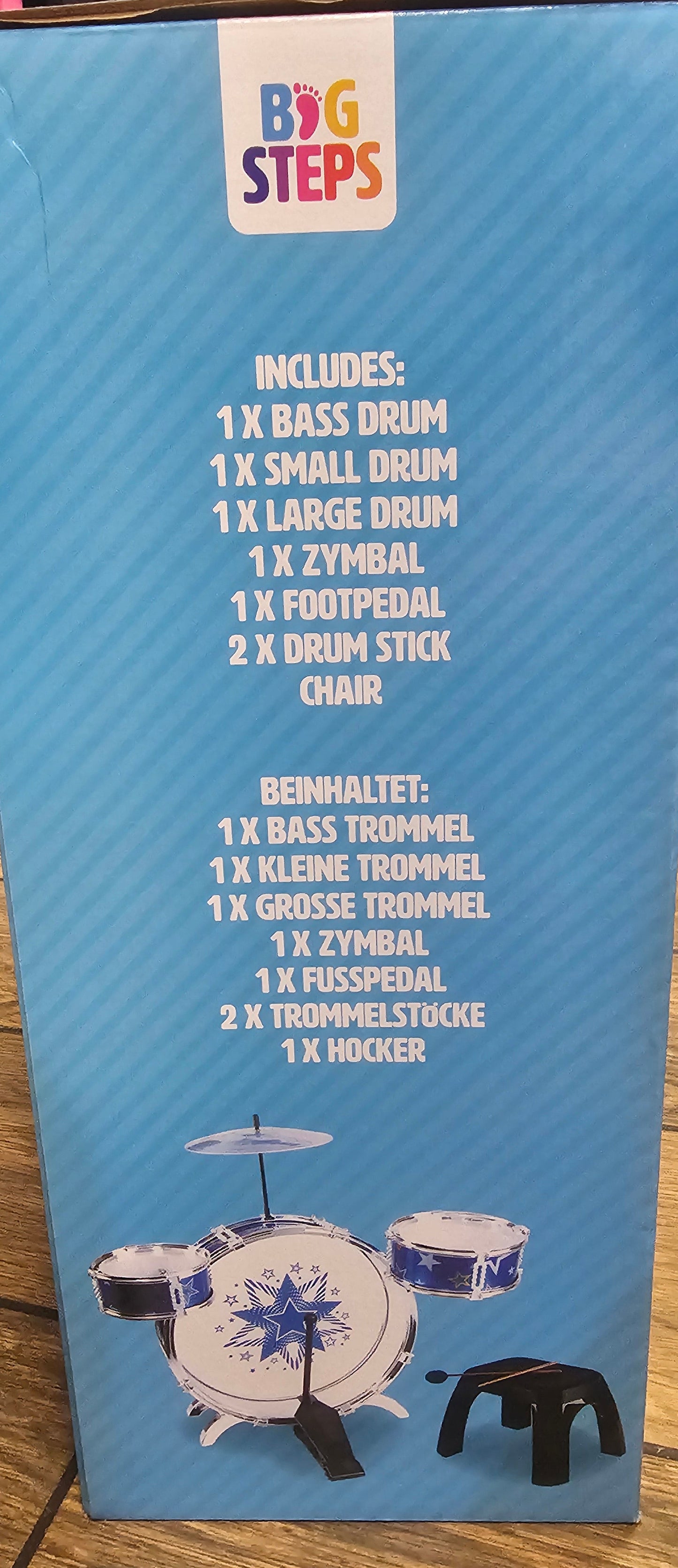 My First Drum Set, an 8-piece musical instrument toy kit