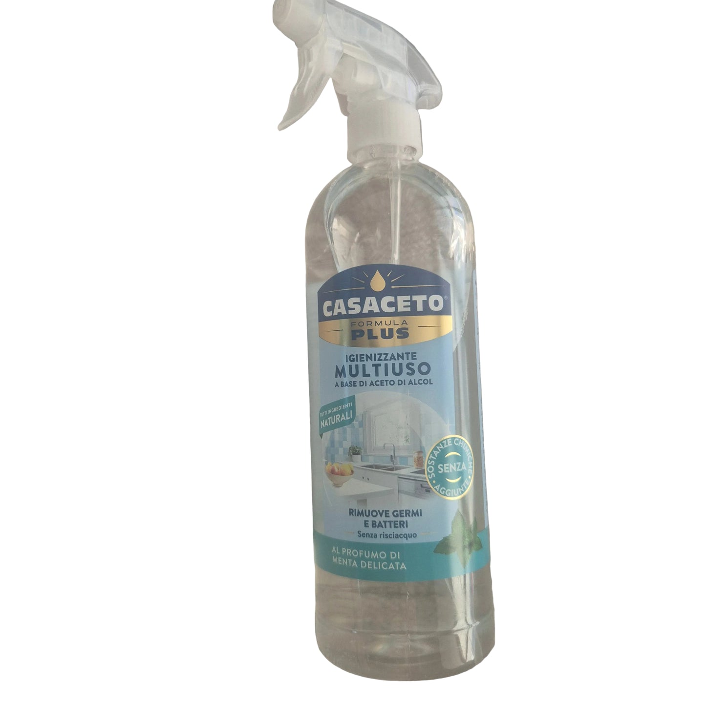 Casaceto alcohol white vinegar, a multi-purpose cleaner with mint 1 litre