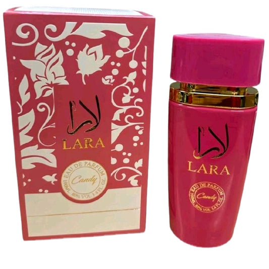 Lara Candy 100ml Eau de Parfum - Pink Bottle with Floral Packaging by Lara Brand