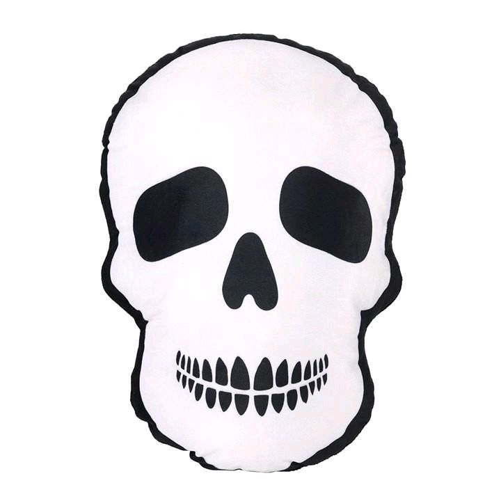 Skull Shaped Cushion - Perfect for Gothic Home Décor, 38cm