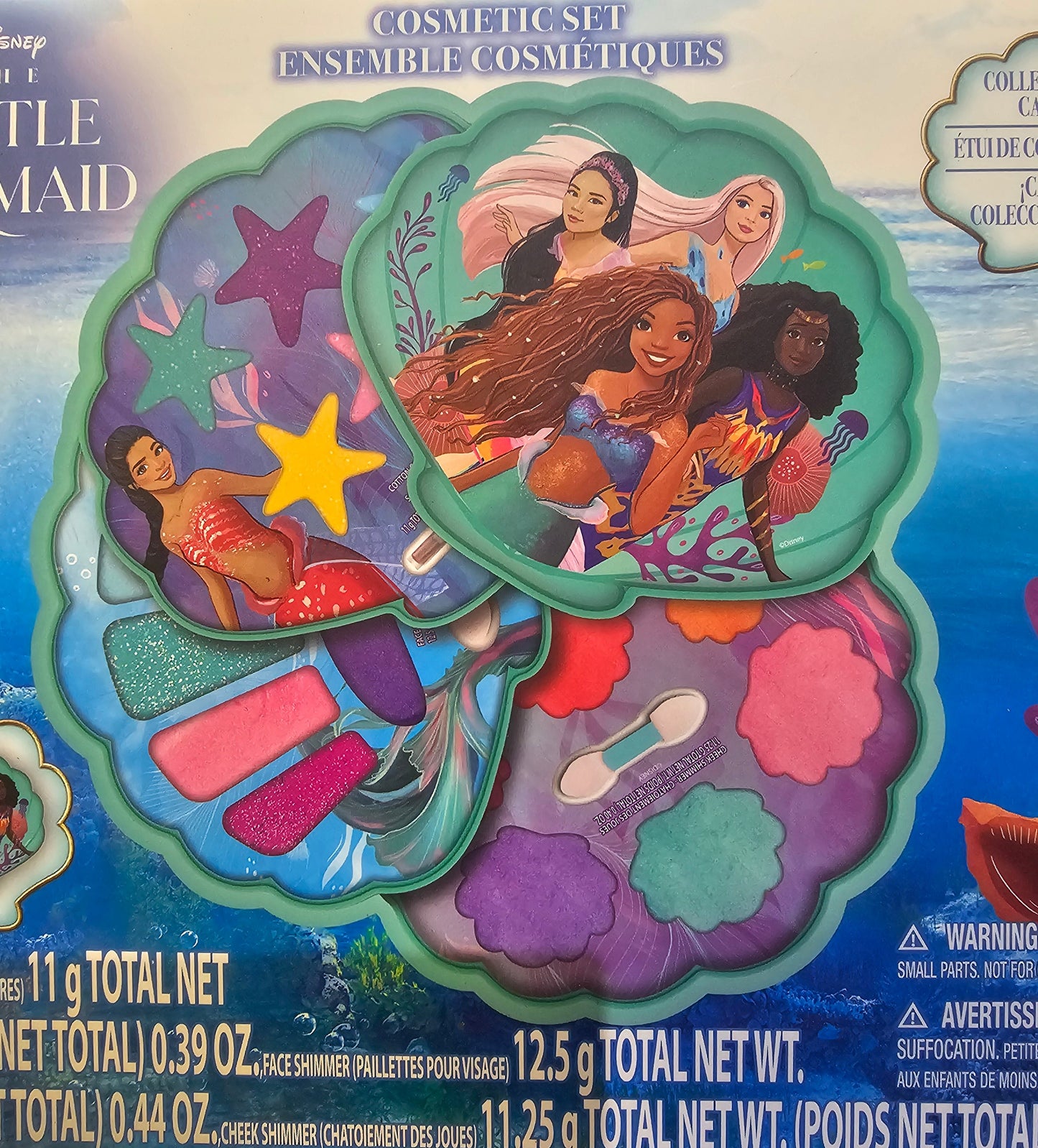 Townley Girl Disney The Little Mermaid Clam Beauty Compact Set