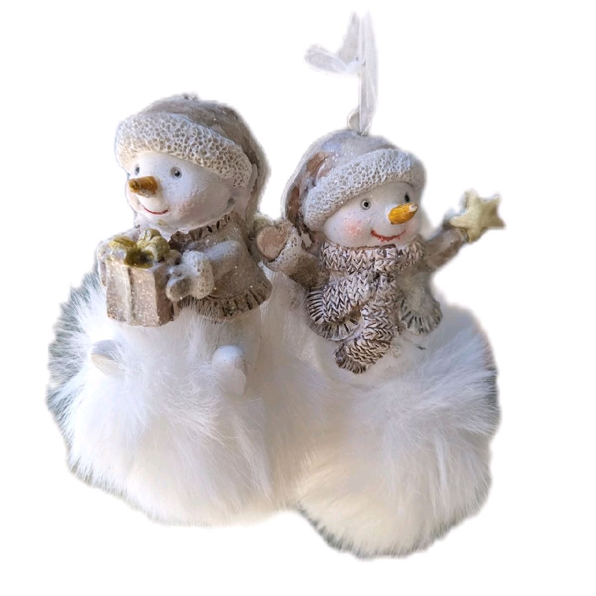 Snowman Hanging Christmas Ornament - 2 Designs for Festive Home Decor - Hangable Decoration