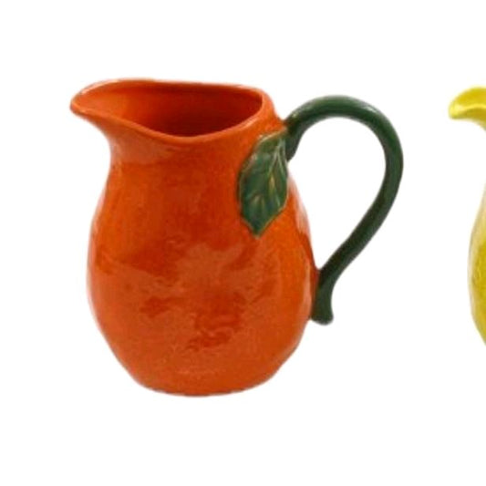 Orange Jug - 16.5cm - Perfect for Home Bar and Kitchen - Drinkware Iced Tea Serving