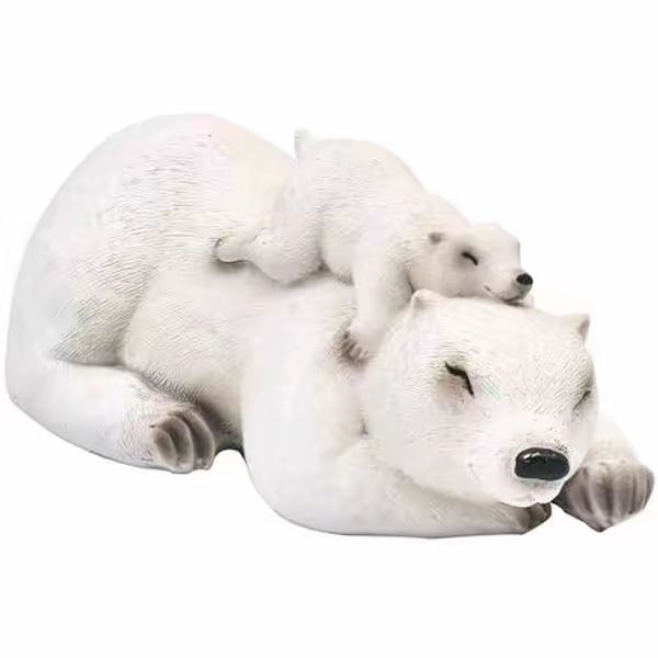 Polar bear polyresin ornaments