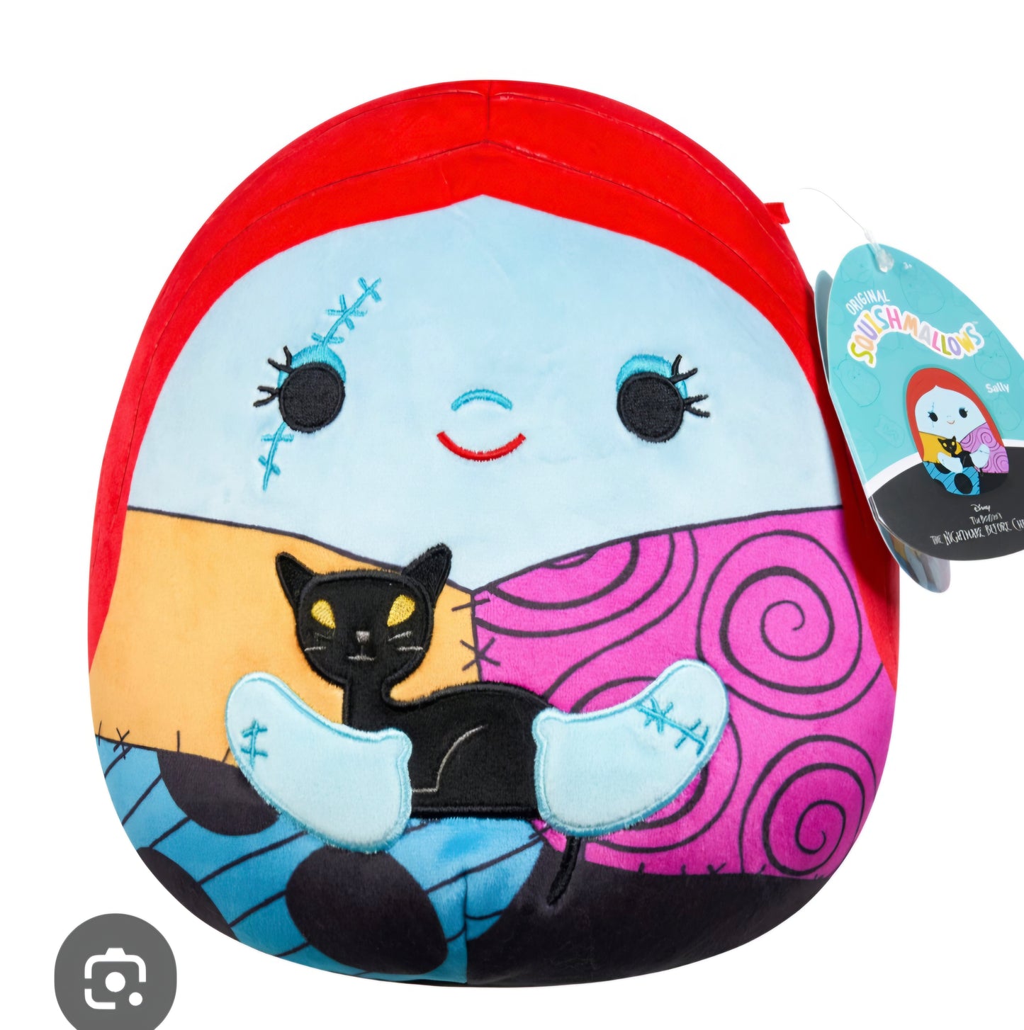 Squishmallow plush toy of Sally from The Nightmare Before Christmas.