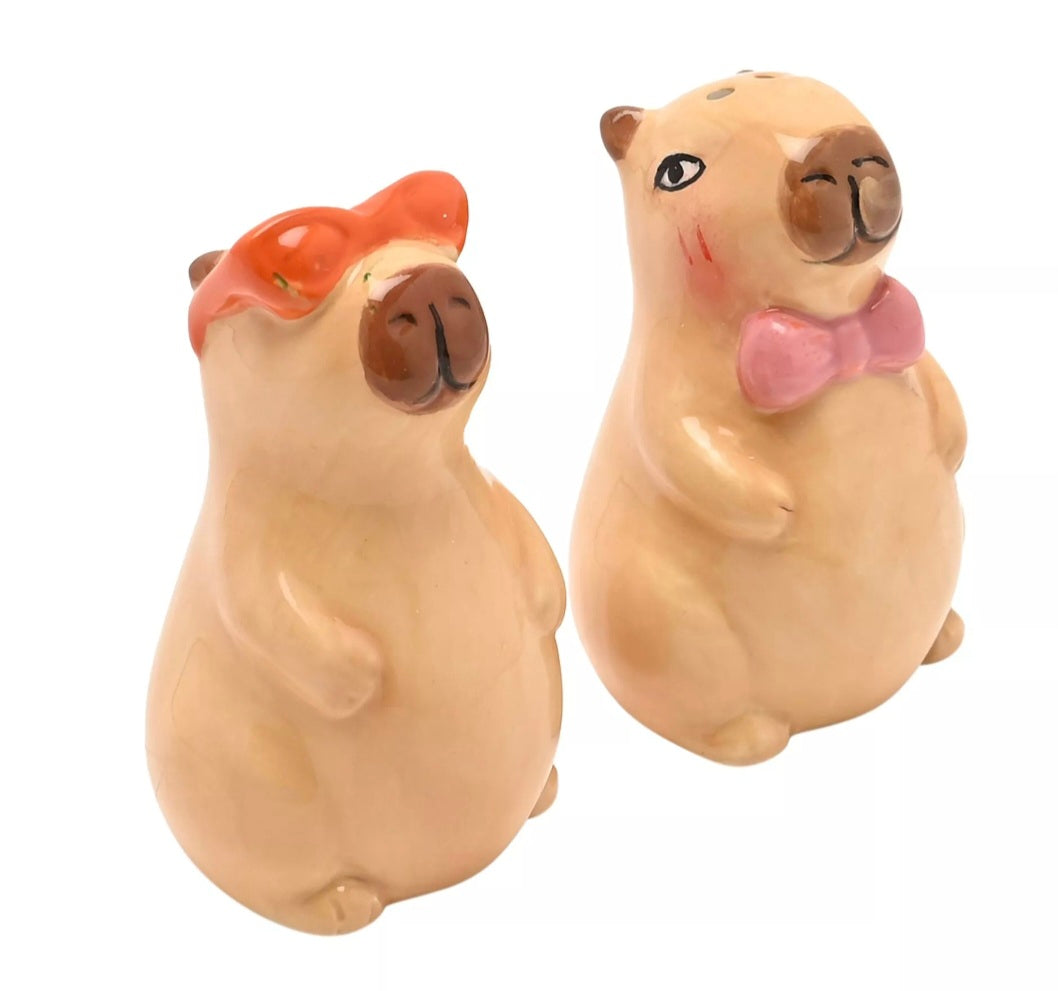 The Feel Good Club Capybara Salt & Pepper Pots
